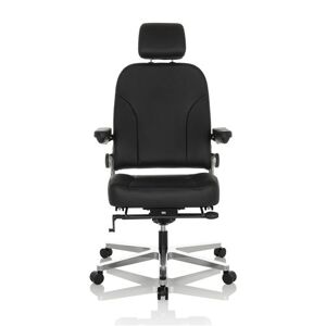 Non communiqué Chaise de bureau / fauteuil de direction 24 HOURS F cuir noir hjh OFFICE Noir - Publicité