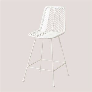 Non communiqué Tabouret Haut en Rotin Synthétique Gouda Colors SKLUM Blanc Blanc ↑65 cm Blanc Blanc ↑65 cm - Publicité