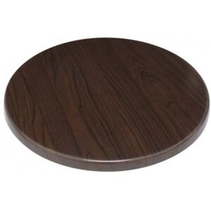 Plateau de table rond Bolero 600 mm marron foncé - Aggloméré Marron foncé - Publicité