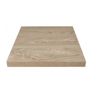 Bolero Plateau de table carré 600mm effet bois clair - Mélamine Effet bois clair - Publicité