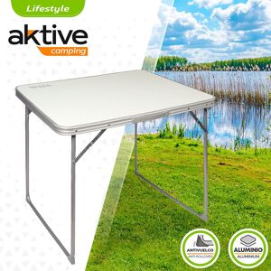 Aktive Folding Table 80x60x70 Cm Blanc - Publicité