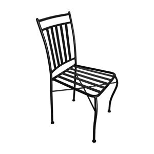 Tivoli Stackable Steel Chair 40.5x50.5x89 Cm Refurbished Noir