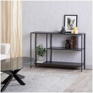 Tousmesmeubles Console GM métal Noir - URBAN - L 120 x l 30 x H 81 cm