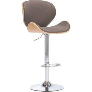 287414 vidaXL Tabouret de bar Taupe Tissu - Publicité