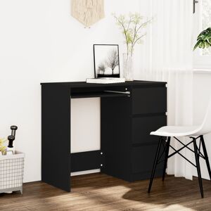 801374 vidaXL Bureau Noir 90x45x76 cm Bois d’ingénierie - Publicité