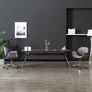 3054828 vidaXL Chaise pivotante de bureau Gris Tissu - Publicité