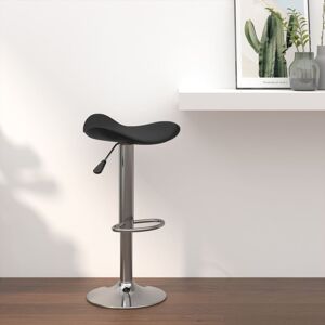 335080 vidaXL Tabouret de bar Noir Acier chromé et cuir artificiel - Publicité