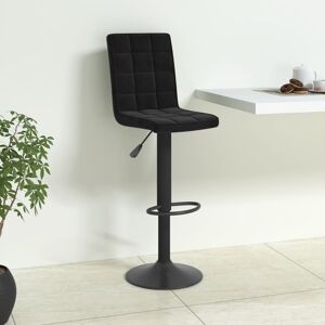 335749 vidaXL Tabouret de bar Noir Velours - Publicité