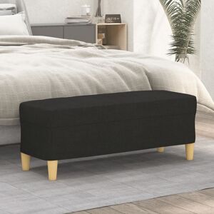 349379 vidaXL Banc Noir 100x35x41 cm Tissu - Publicité