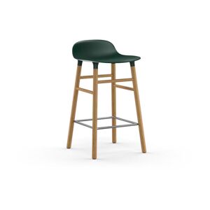 Tabouret de bar en chêne naturel et pp vert 65 cm Form - Normann Copenhagen - Publicité