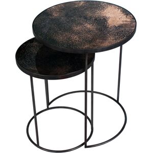 2 tables basses gigognes bronze Nesting Side - Ethnicraft Accessories - Publicité