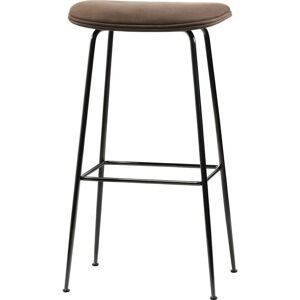 Tabouret de bar en métal noir et cuir nubuck Beetle - Gubi - Publicité