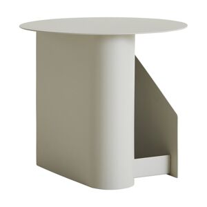 Table d appoint en métal gris chaud 36x40cm Sentrum - Woud - Publicité