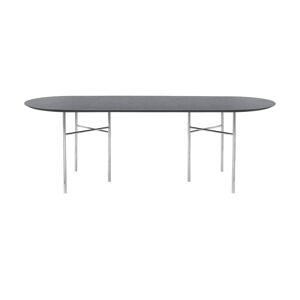 Plateau de table à manger ovale en chêne noir 220 cm Mingle - Ferm Living - Publicité