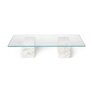 Table basse en marbre et verre Bianco Curia - Ferm Living - Publicité