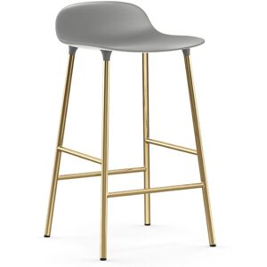 Tabouret de bar en laiton et pp gris 65 cm Form - Normann Copenhagen