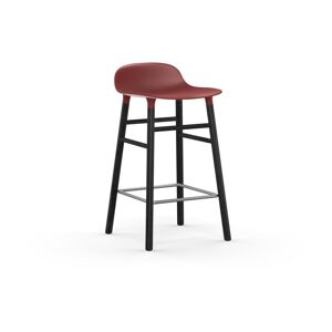 Tabouret de bar en bois noir et pp rouge 65 cm Form - Normann Copenhagen - Publicité