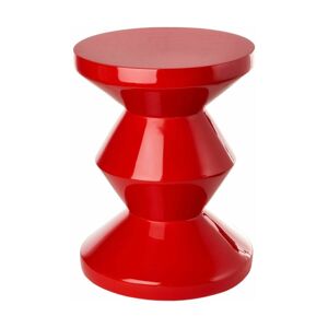 Tabouret rouge laqué Zig Zag - Pols Potten - Publicité