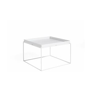 Table basse carrée en métal blanc 60 x 60 x 39 cm Tray - HAY - Publicité