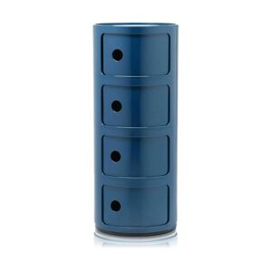 Table de chevet bleu 4 tiroirs Componibili - Kartell - Publicité