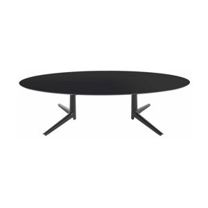 Table basse ovale noire 192x118 Multiplo - Kartell - Publicité