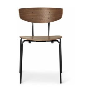 Chaise empilable bois et métal Noyer Herman - Ferm Living - Publicité
