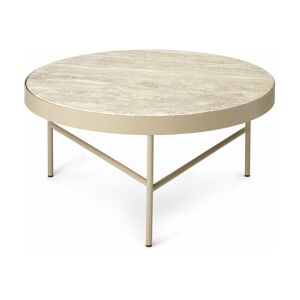 Table basse en travertin et acier 70 cm Cashmere - Ferm Living - Publicité