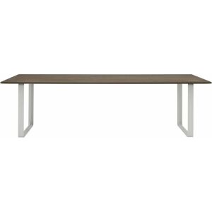 Table en chêne massif fumé et aluminium gris 255 x 108 cm 70/70 - Muuto - Publicité