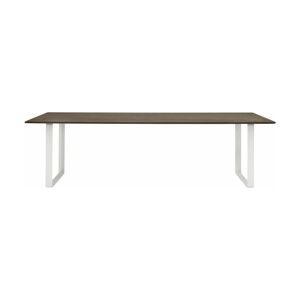 Table en chêne massif fumé et aluminium blanc 255 x 108 cm 70/70 - Muuto - Publicité
