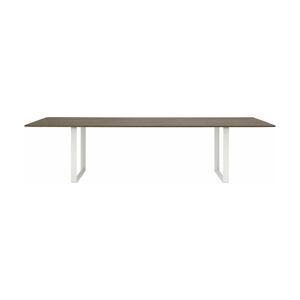 Table en chêne massif fumé et aluminium blanc 295 x 108 cm 70/70 - Muuto - Publicité