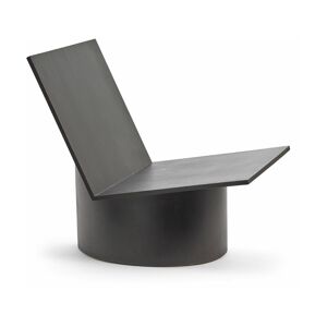 Chaise basse en chêne noire et marron foncé Valérie - Serax - Publicité