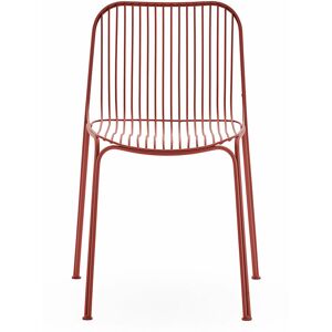 Chaise de jardin en acier rouge Hiray - Kartell - Publicité