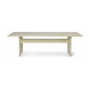 Table à manger en bois blanc 90 x 247 cm Rink - Ferm Living - Publicité