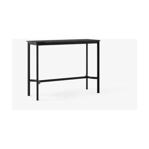 &tradition Table rectangulaire haute en acier noire et piètement noir 140 x 50 x 105 cm Drip HW1 - Publicité