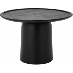 Table basse ronde en bois de manguier noir 76 x 45cm Sevilla- Bloomingville - Publicité