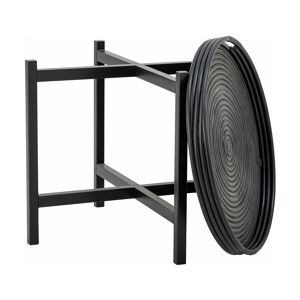 Table à plateau ronde en rotin noir 60 x 47cm Milli - Bloomingville - Publicité
