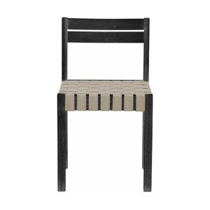 Chaise de salle à manger en bois d'hévéa noir 43 x 43cm Maron - Bloomingville - Publicité