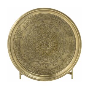Table d'appoint avec plateau rond en laiton couleur bronze 65cm Dalia - Bloomingville - Publicité