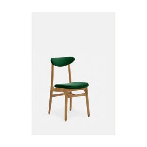 Chaise en velours vert bouteille et frêne nature 52 x 45 Série 200-190 - 366 Concept - Publicité