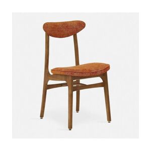 Chaise en tissu marbre orange et frêne foncé 52 x 45 Série 200-190 - 366 Concept - Publicité