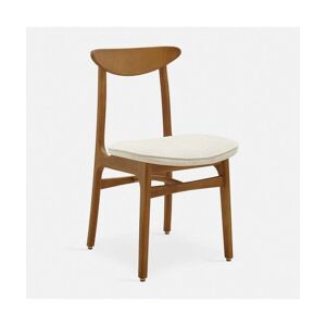 Chaise en tissu marbre blanc et frêne foncé 52 x 45 Série 200-190 Mix - 366 Concept - Publicité