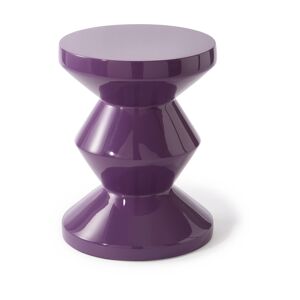 Table d'appoint laqué mauve foncé 46 cm Zig zag - Pols Potten - Publicité