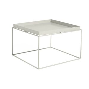 Table basse carrée en métal gris 60 x 60 x 39 cm Tray - HAY - Publicité