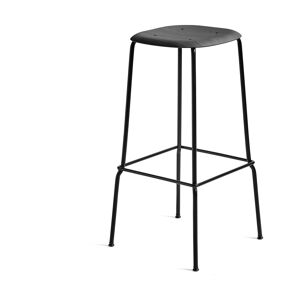 Tabouret plaquage chêne et acier noir 75 cm Soft Edge 80 - Hay - Publicité