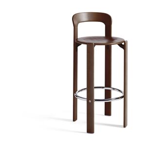 Chaise de bar en acier et plaquage hêtre marron 97 cm Rey - Hay - Publicité