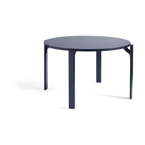 Table à manger en hêtre laqué bleu foncé 128 cm Rey - HAY - Publicité