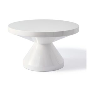 Table basse blanc laqué 60 cm Zig Zag - Pols Potten - Publicité