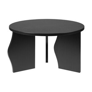 Table basse ronde en placage de frêne laqué noir 60x35cm Brook - Broste Copenhagen - Publicité