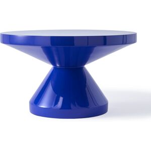 Table basse laquée bleu foncé Zig Zag - Pols Potten - Publicité