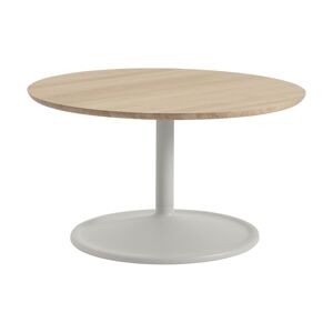 Table basse en aluminium et plateau en chêne 75x42cm Soft - Muuto - Publicité